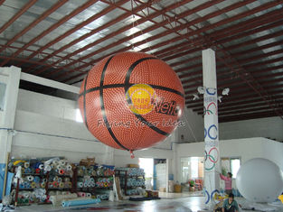Fireproof Filled Helium Sport basketball Balloons with UV Protected Printing for Promotion