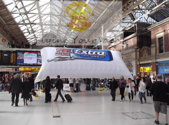 Customize Flying PVC Advertising Helium Balloons Double Stitching