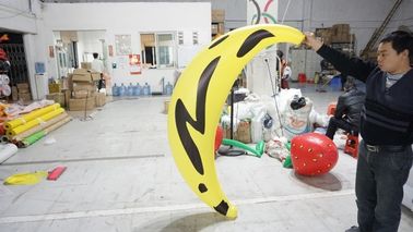 1.2m long Fruit Shaped Balloons , Digital Printing Inflatable Banana