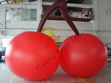 व्यापार मेले प्रदर्शन के लिए लाल पीवीसी 3 एम उच्च चेरी आकार गुब्बारे