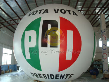 कुल डिजिटल प्रिंटिंग के साथ पुन: प्रयोज्य अग्निरोधी Inflatable राजनीतिक विज्ञापन गुब्बारा