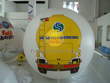 उद्घाटन समारोह के लिए यूवी संरक्षित छपाई वाले सफेद पीवीसी बड़े मुद्रित हीलियम गुब्बारे
