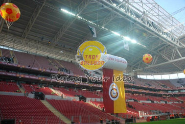स्वनिर्धारित Inflatable विज्ञापन सिलेंडर उत्सव दिवस के लिए मुद्रित हीलियम गुब्बारे